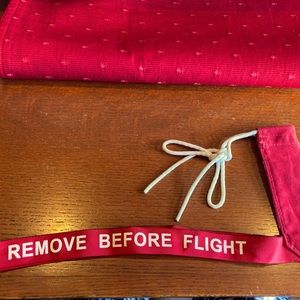 AvGeek universal Pitot cover. two streamers & tie used. Grease or adhesive spot